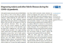 Diagnosing malaria and other febrile illnesses during the covid-19 pandemic